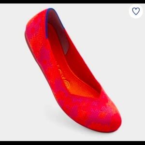 Rothy’s Red Botanicamo flats- Size 9.5- EUC